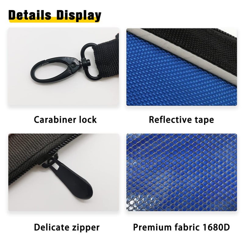 IRONLAND Zipper Pouches, Small Tools Bag, Waterproof Mesh Pouches, Tool Zipper Pouch, Travel Pouch, Clear Cosmetic Bag Case 4 Pack - Image 3